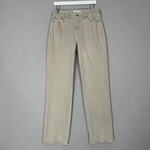 Abercrombie & Fitch Jeans Womens 4 Beige The Baggy Low Rise Curve Love Y2K Denim